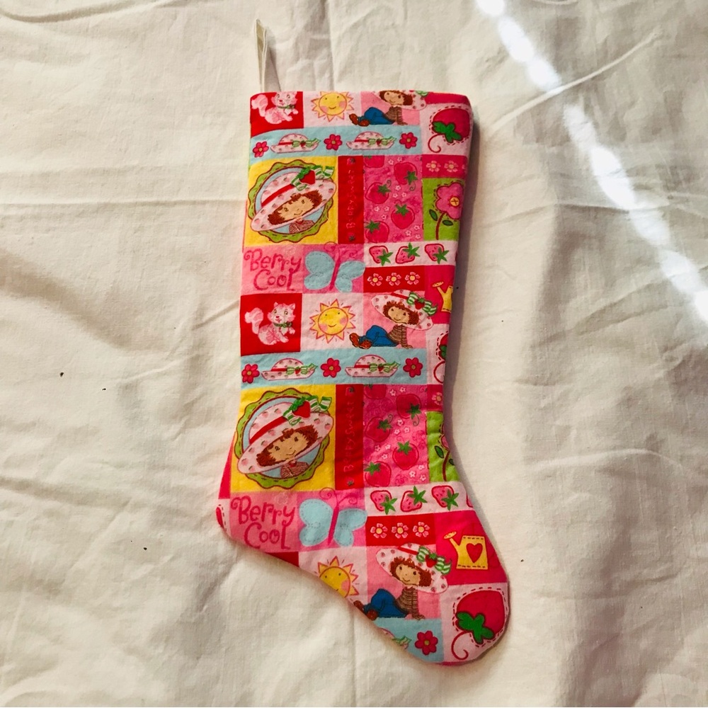 Strawberry Shortcake Christmas Stocking Handcrafted